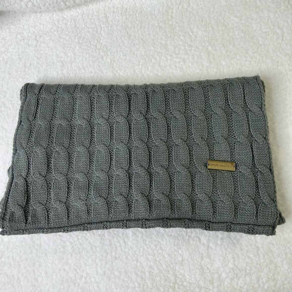 SIMPLY SOUTHERN Cable Knit Infinity Scarf One Size Gray Acrylic Winter Cozy - Picture 2 of 7